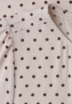 Blouseshirt met korte mouwen en ronde hals