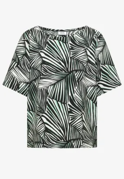 Blouseshirt met korte mouwen en all-over print