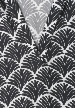 Blouseshirt met overhemdkraag en elastische zoom