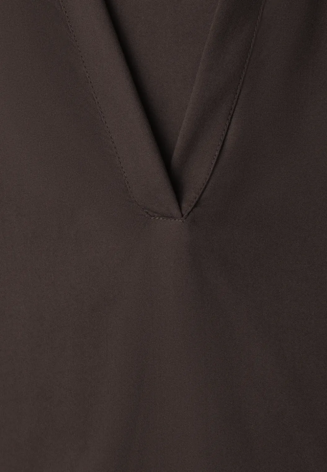 Blouseshirt met overhemdkraag en elastische zoom