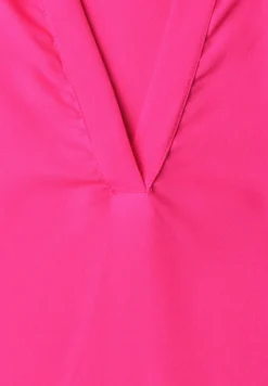Blouseshirt met overhemdkraag en elastische zoom