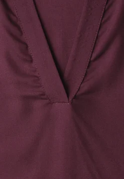 Blouseshirt met overhemdkraag en elastische zoom