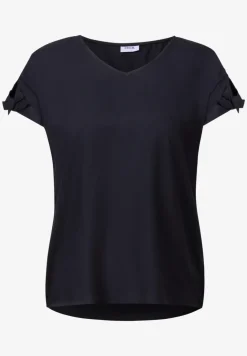 Blouseshirt in effen kleur