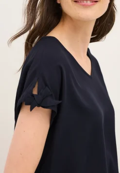 Blouseshirt in effen kleur