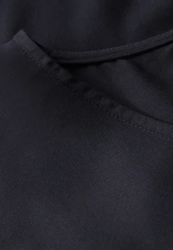 Blouseshirt in effen kleur