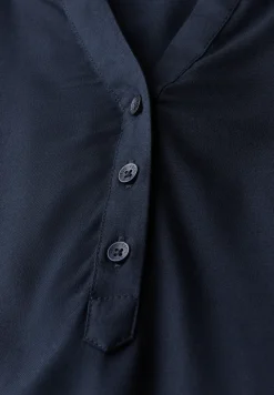 Blouseshirt in effen kleur