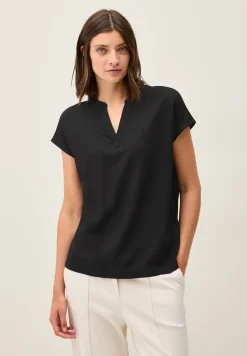 Blouseshirt in effen kleur