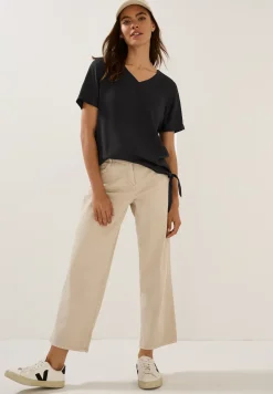 Blouse shirt met knoop