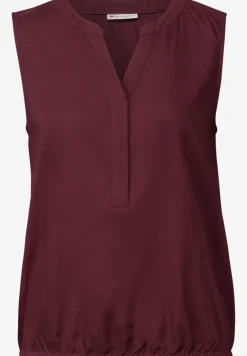 Blousetop in effen kleur