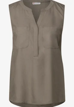 Blousetop met borstzakken