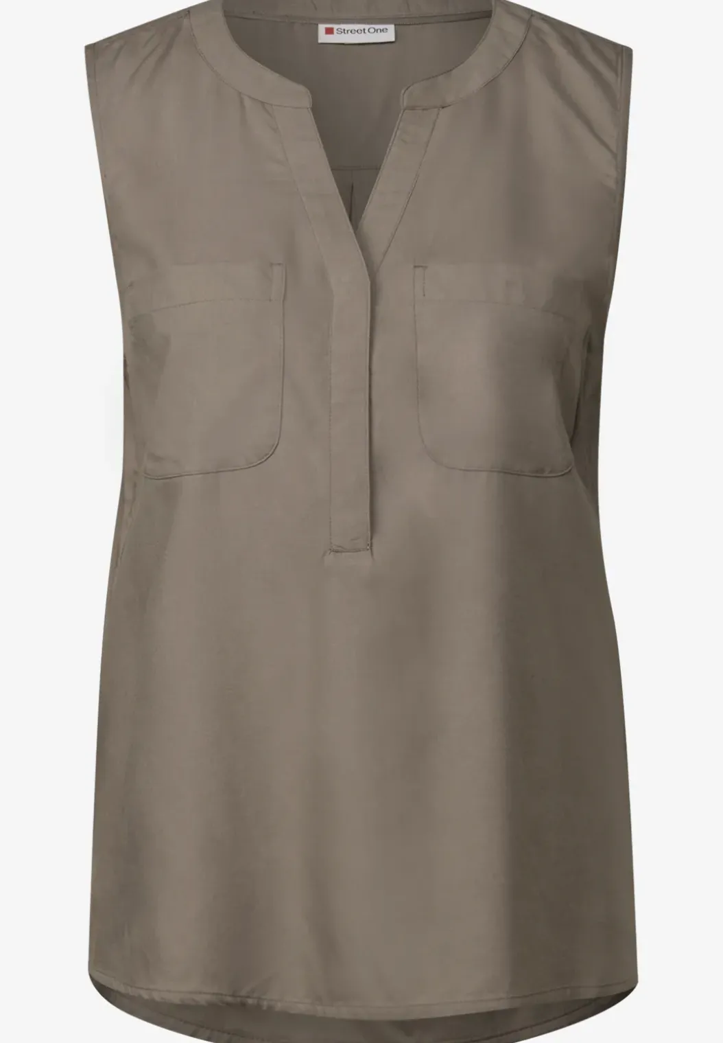 Blousetop met borstzakken