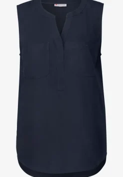 Blousetop met borstzakken