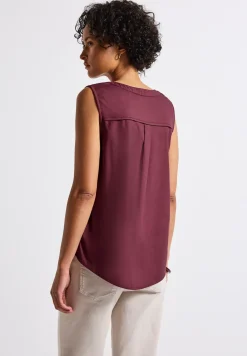 Blousetop met borstzakken