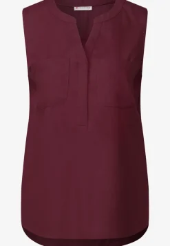 Blousetop met borstzakken