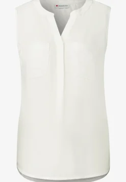 Blousetop met borstzakken