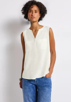 Blousetop met borstzakken