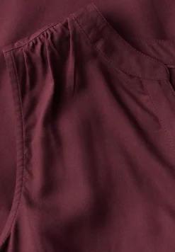 Blousetop met gespleten hals