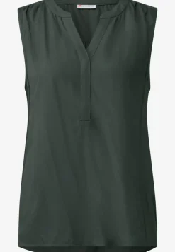 Blousetop met gespleten hals