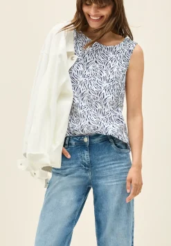 Blousetop met minimale print
