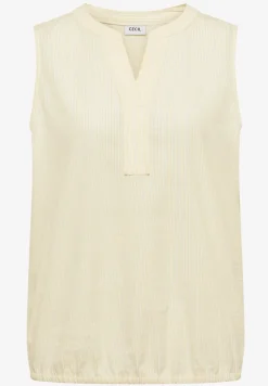 Blousetop van seersucker