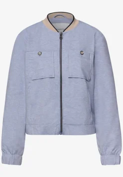 Blouson in gemêleerde look met ritssluiting