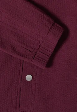 Blouson in seersucker kwaliteit met rits