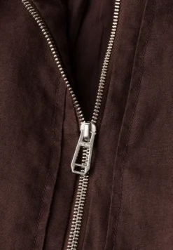 Blouson met gerimpelde zoom en ritssluiting