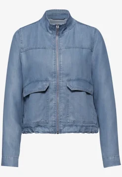 Blouson met opstaande kraag van lyocell