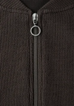 Blouson met rits en textuur
