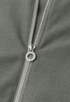 Blouson met ronde hals en ritssluiting