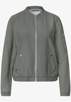 Blouson met ronde hals en ritssluiting