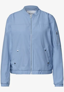 Blouson met ronde hals en ritssluiting