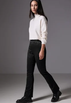 Bootcut jacquard broek