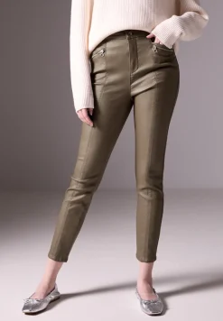 Broek in lederlook