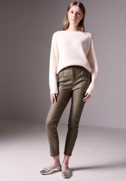 Broek in lederlook
