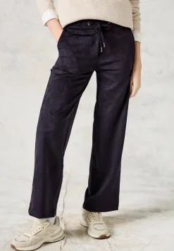 Broek in velourslook