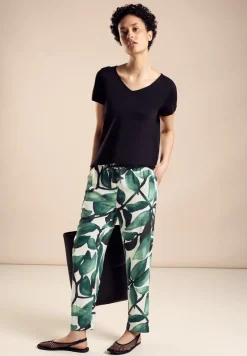 Broek met bloemenprint