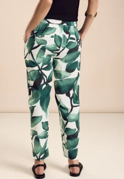 Broek met bloemenprint