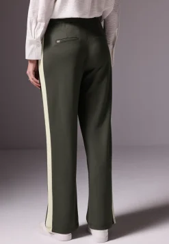 Broek met contrasterende strepen