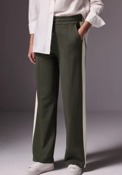 Broek met contrasterende strepen