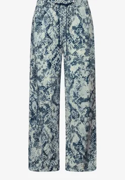 Broek met gedessineerde Wide Legs