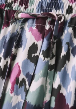 Broek met gedessineerde Wide Legs