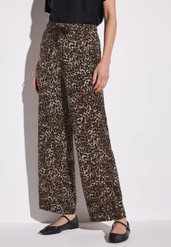 Broek met gedessineerde Wide Legs