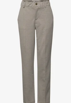 Broek met paperbag jacquard