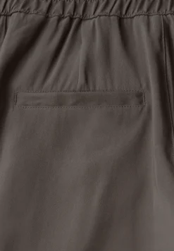 Broek met rechte pijpen in keperstof
