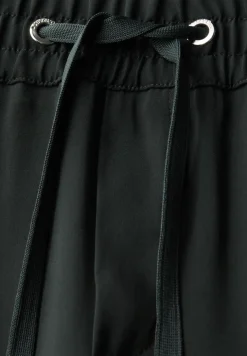 Broek met rechte pijpen in keperstof