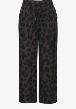 Broek met wijde pijpen in Loose Fit met print