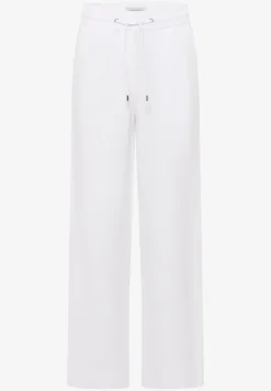 Broek met wijde pijpen in Loose Fit van linnenmix
