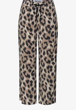 Broek met wijde pijpen in Loose Fit met print