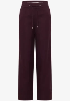 Broek met wijde pijpen in Loose Fit van linnenmix